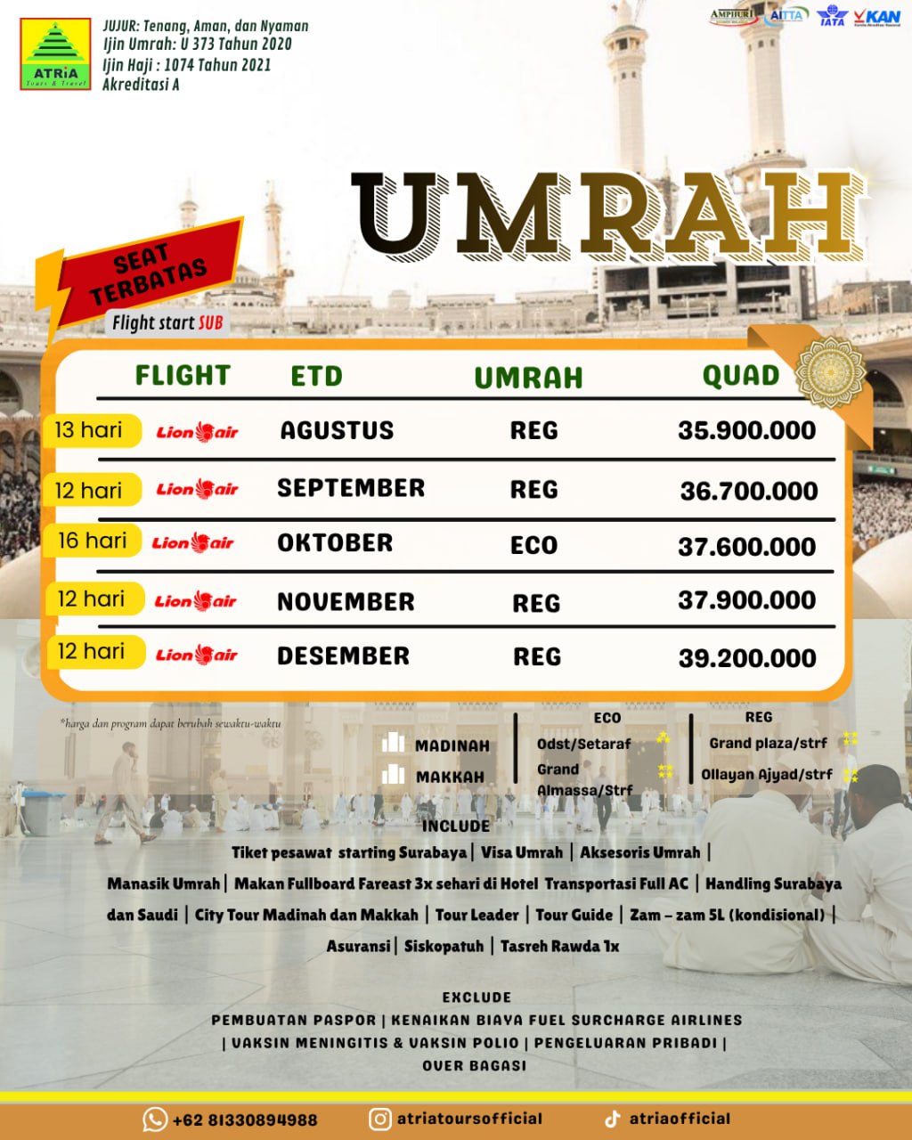 produk travel atria